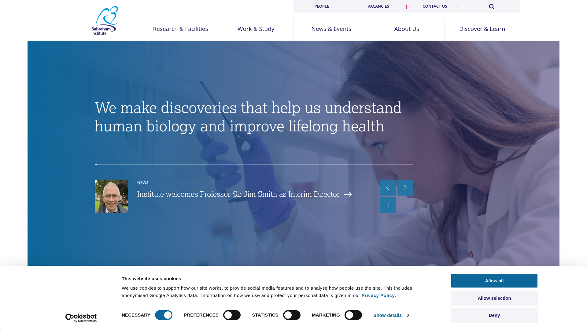 Website screenshot