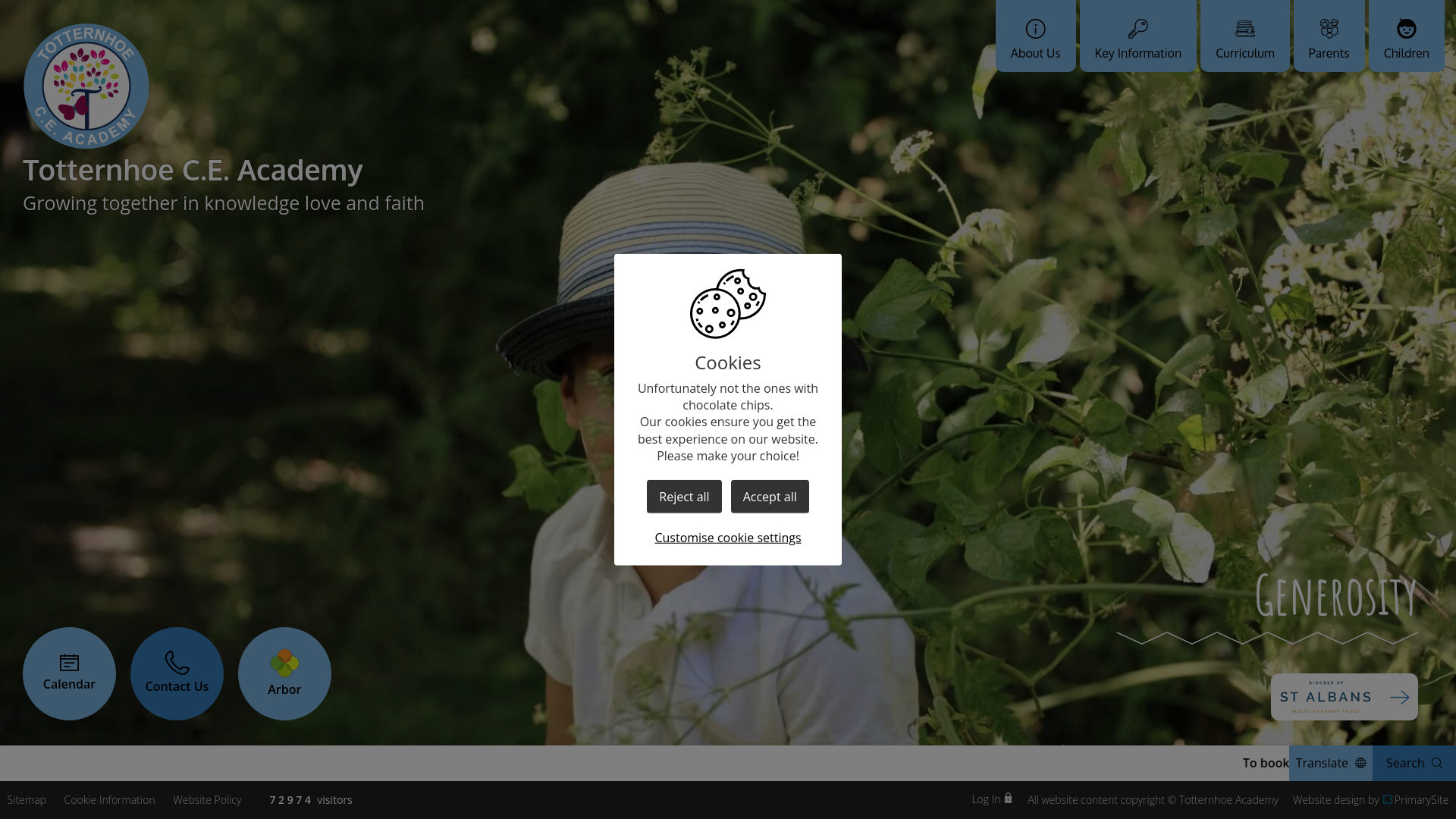 Website screenshot