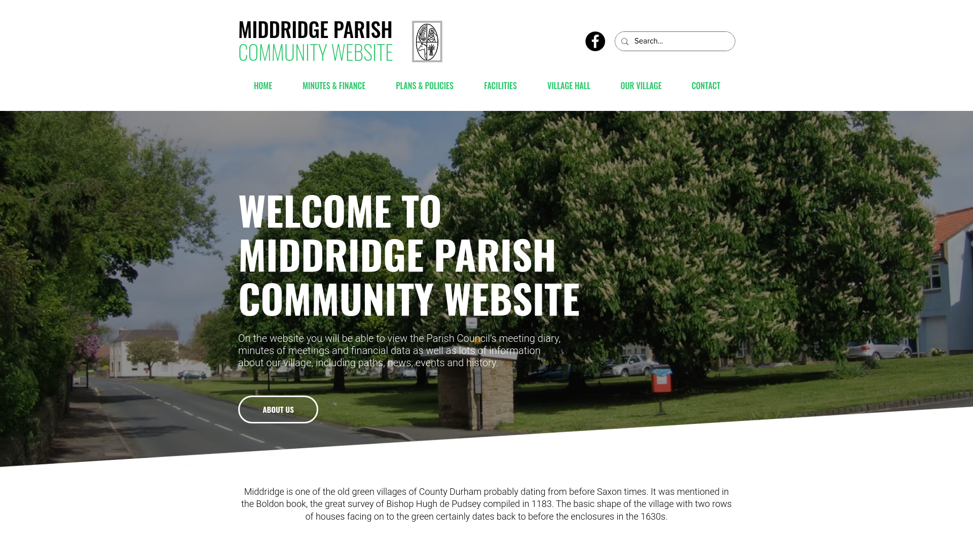 Website screenshot