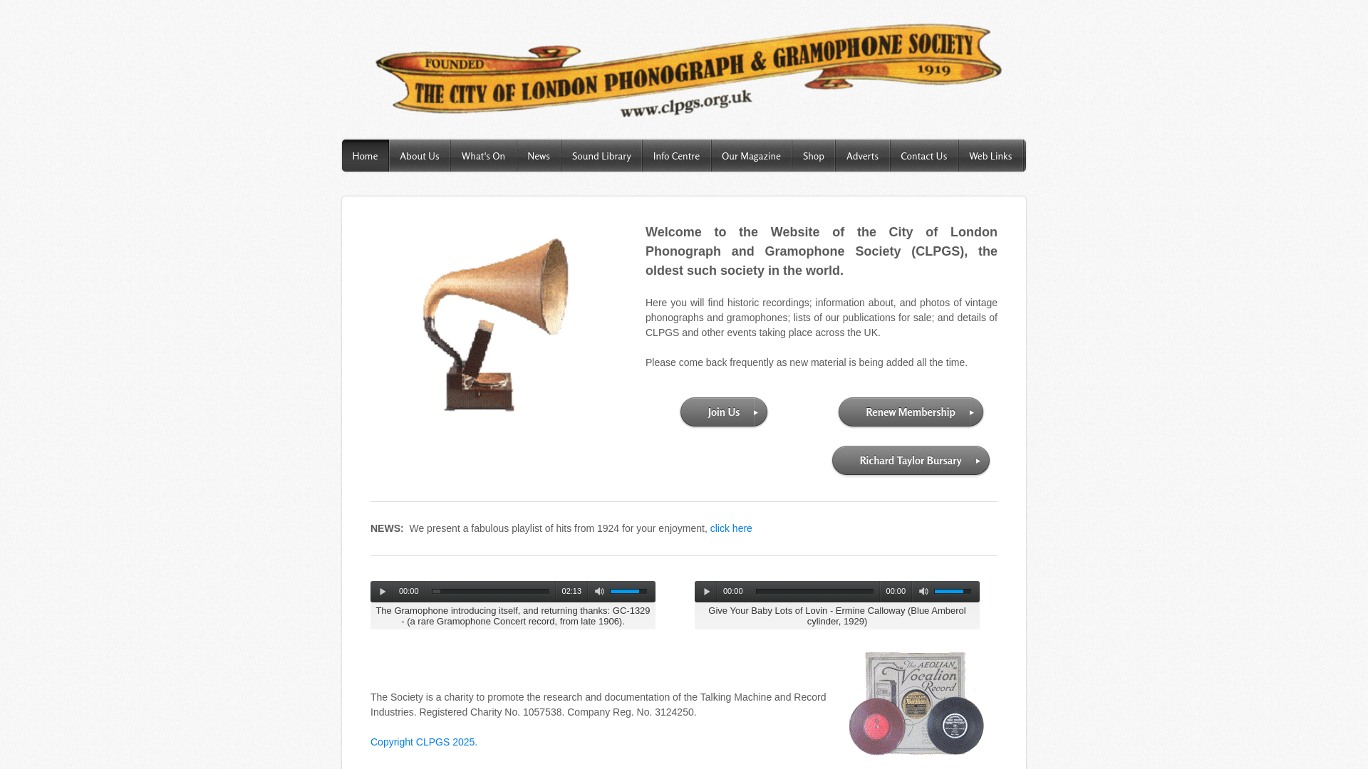 Website screenshot