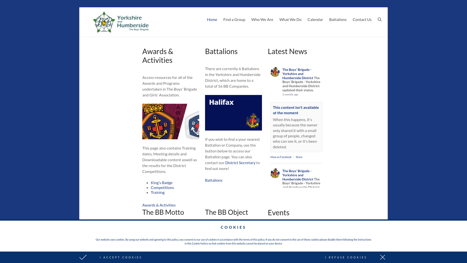 Website screenshot