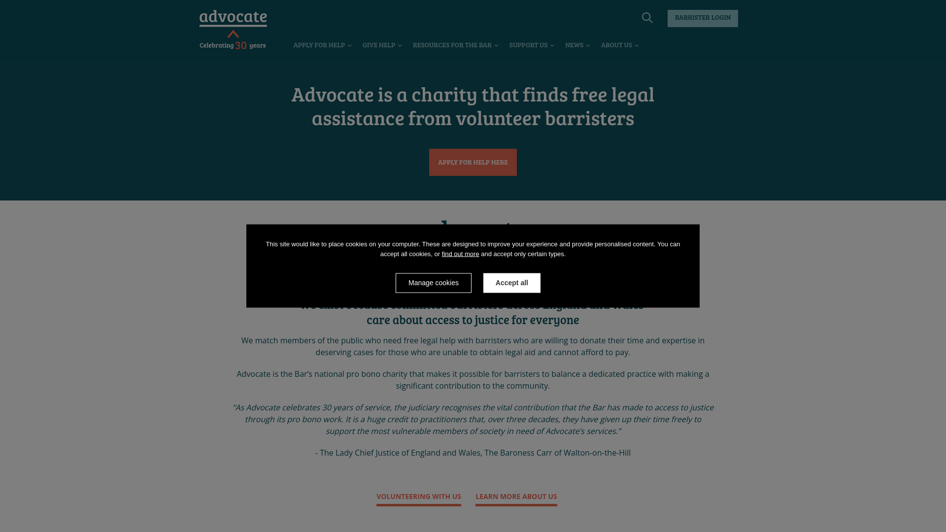 Website screenshot