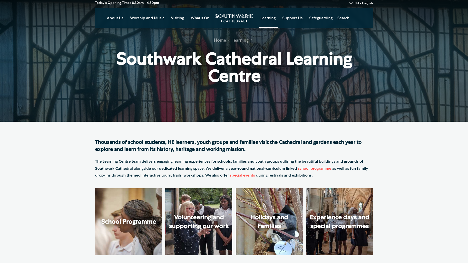 Website screenshot