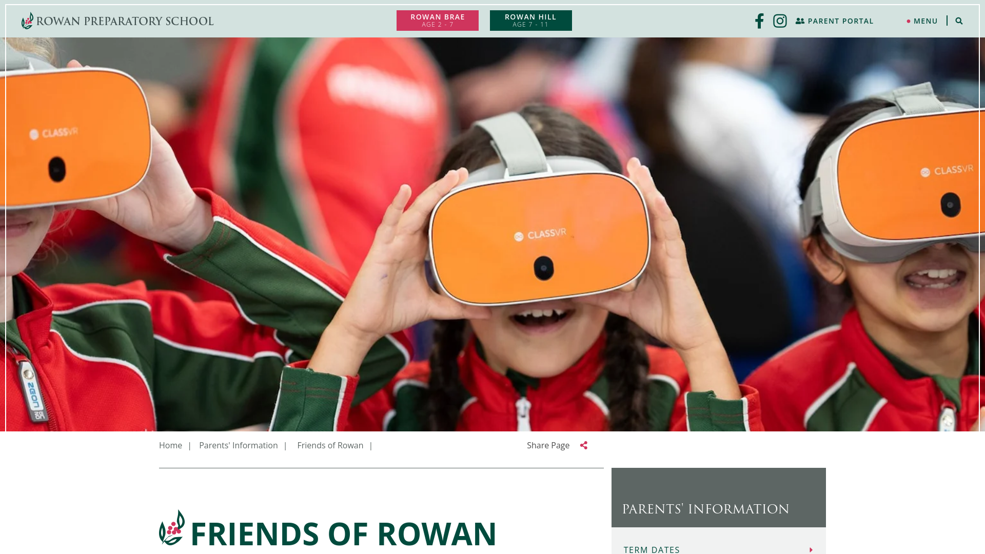 Website screenshot