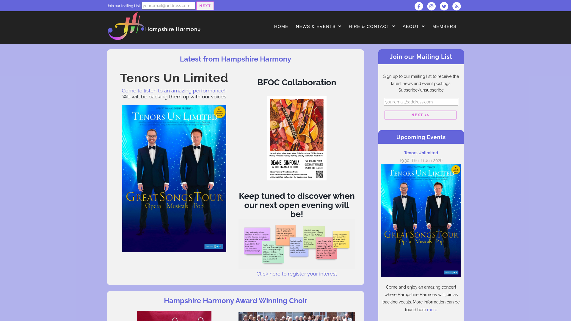Website screenshot