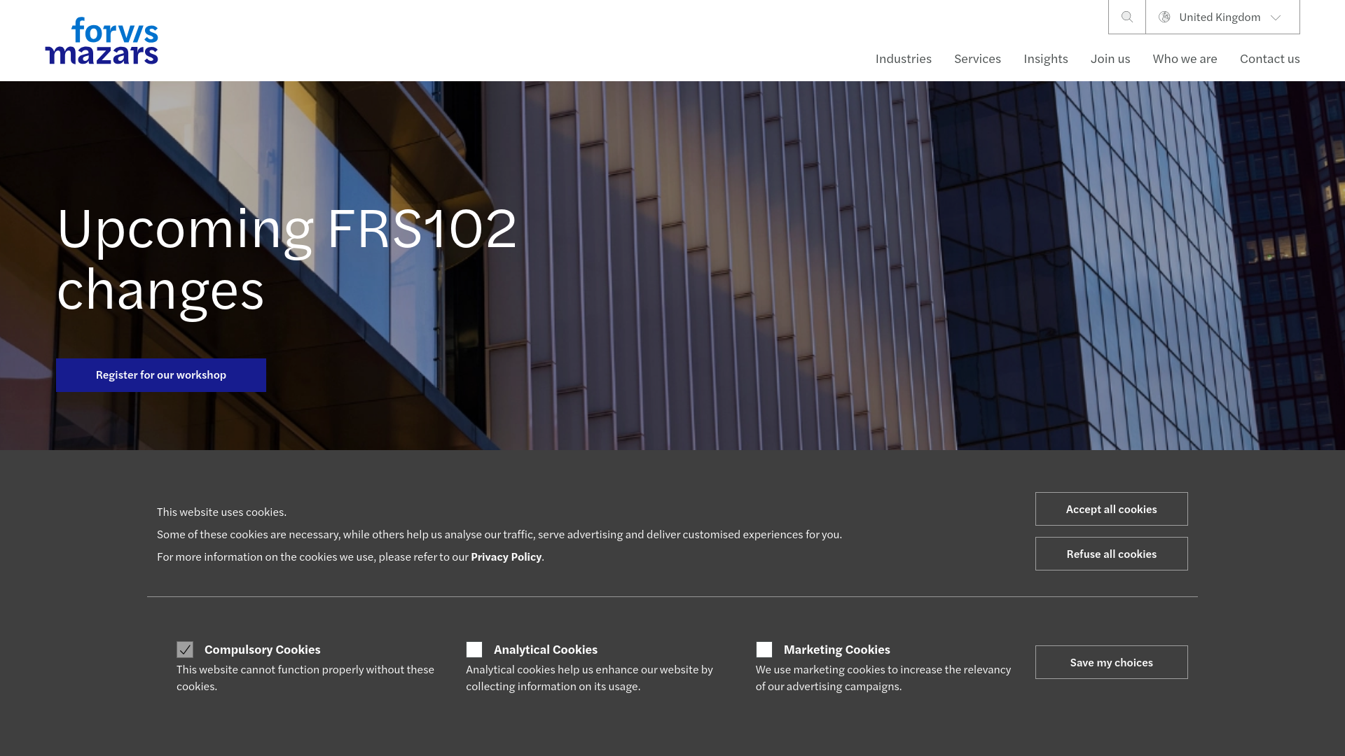 Website screenshot