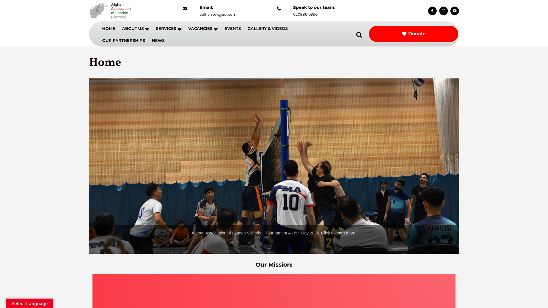 Website screenshot