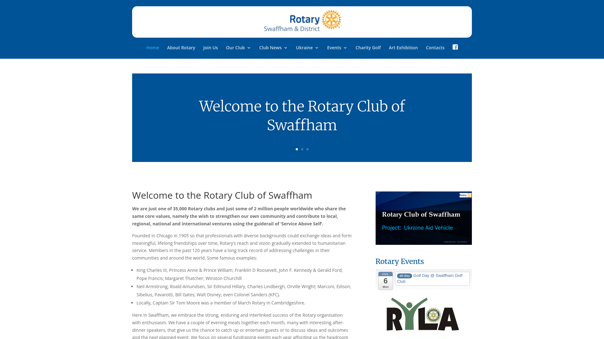 Website screenshot