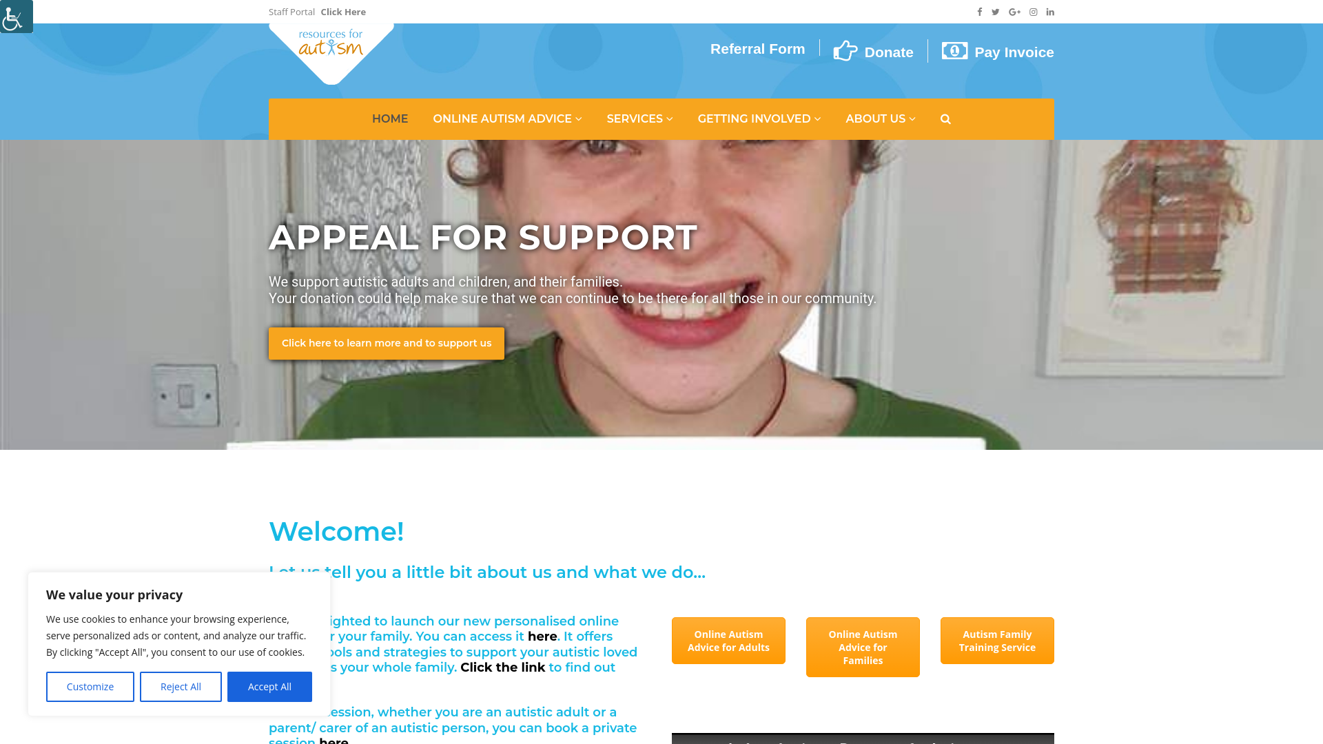 Website screenshot