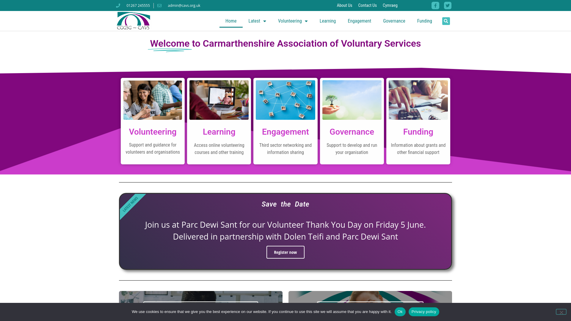 Website screenshot