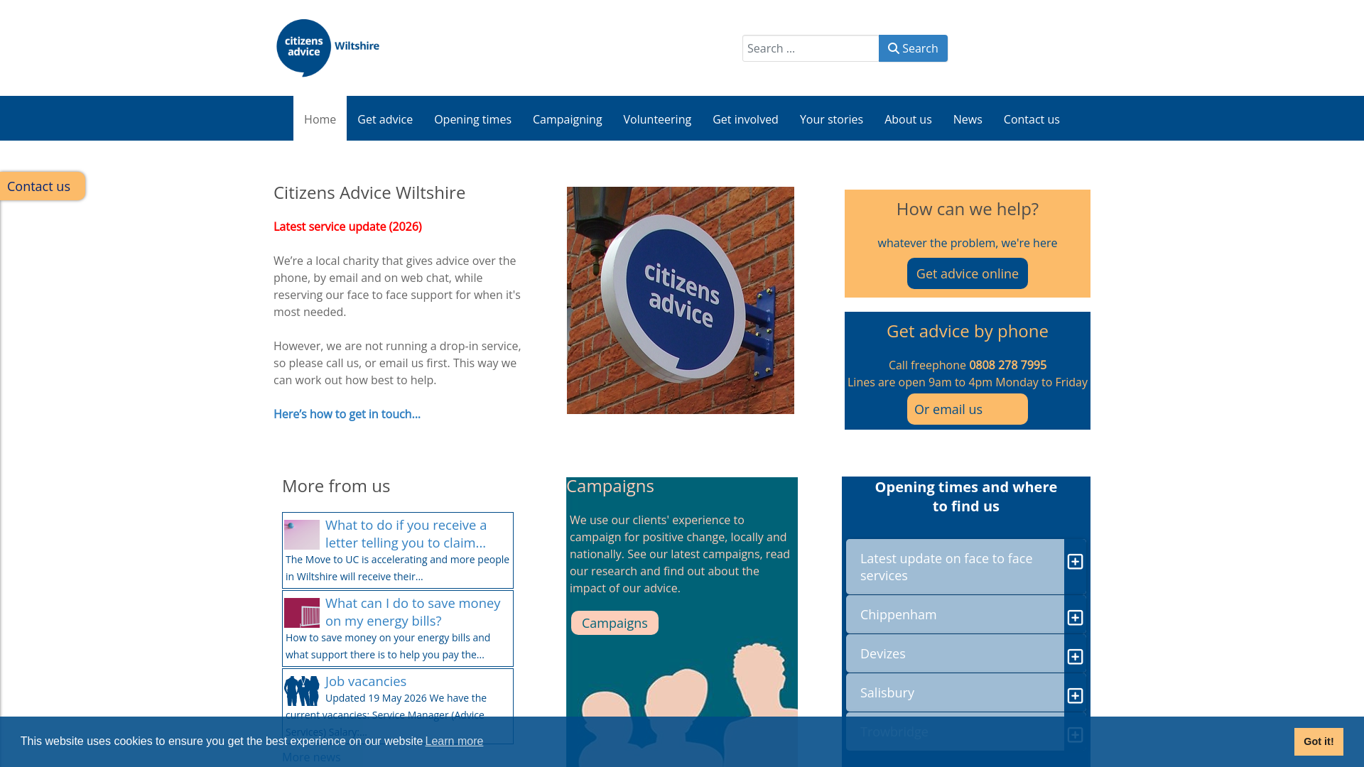 Website screenshot