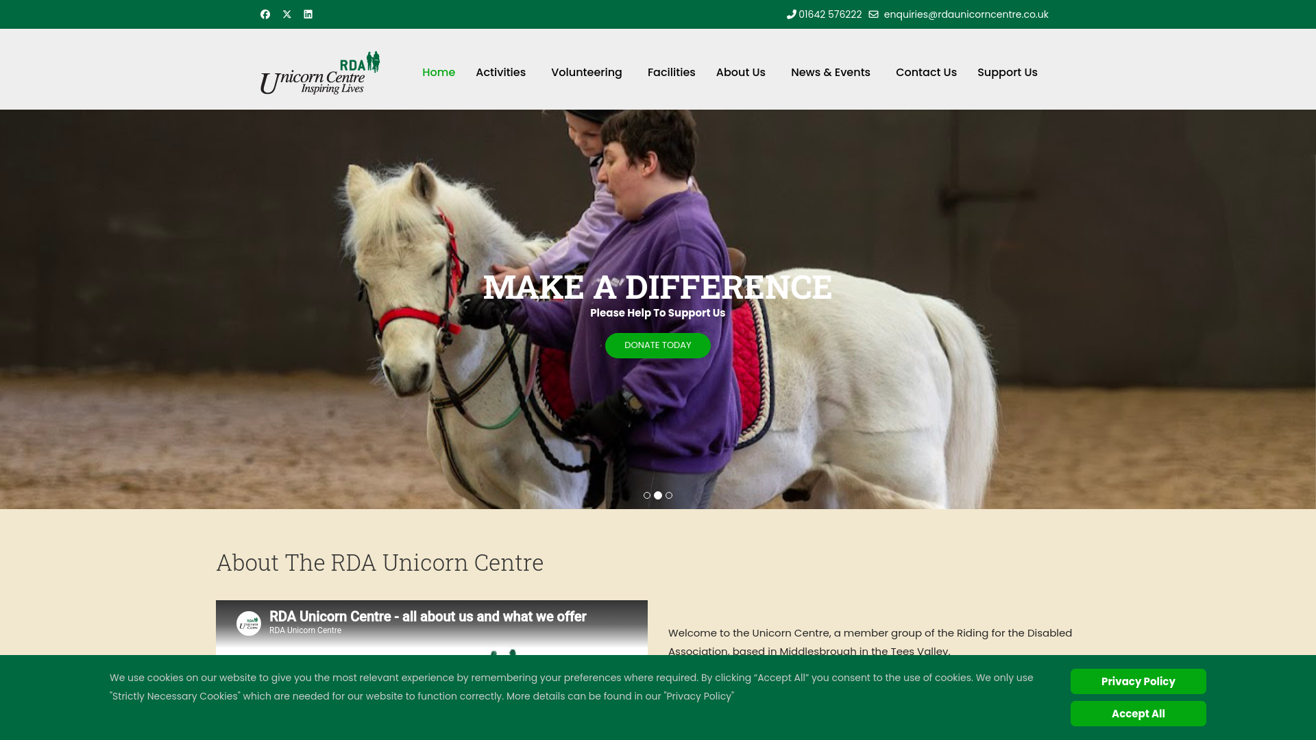 Website screenshot
