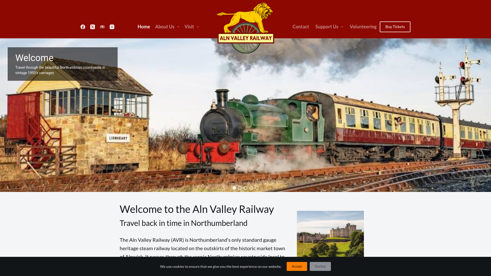 Website screenshot