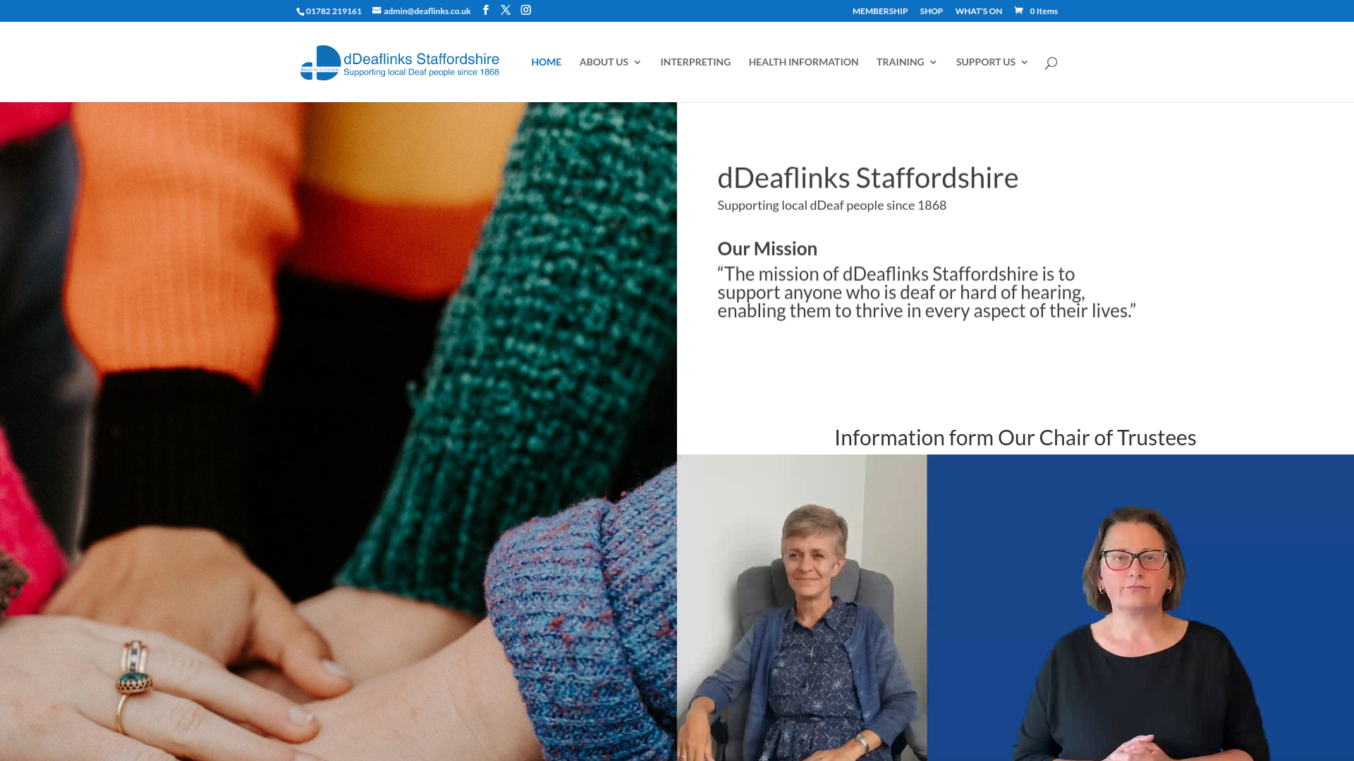 Website screenshot