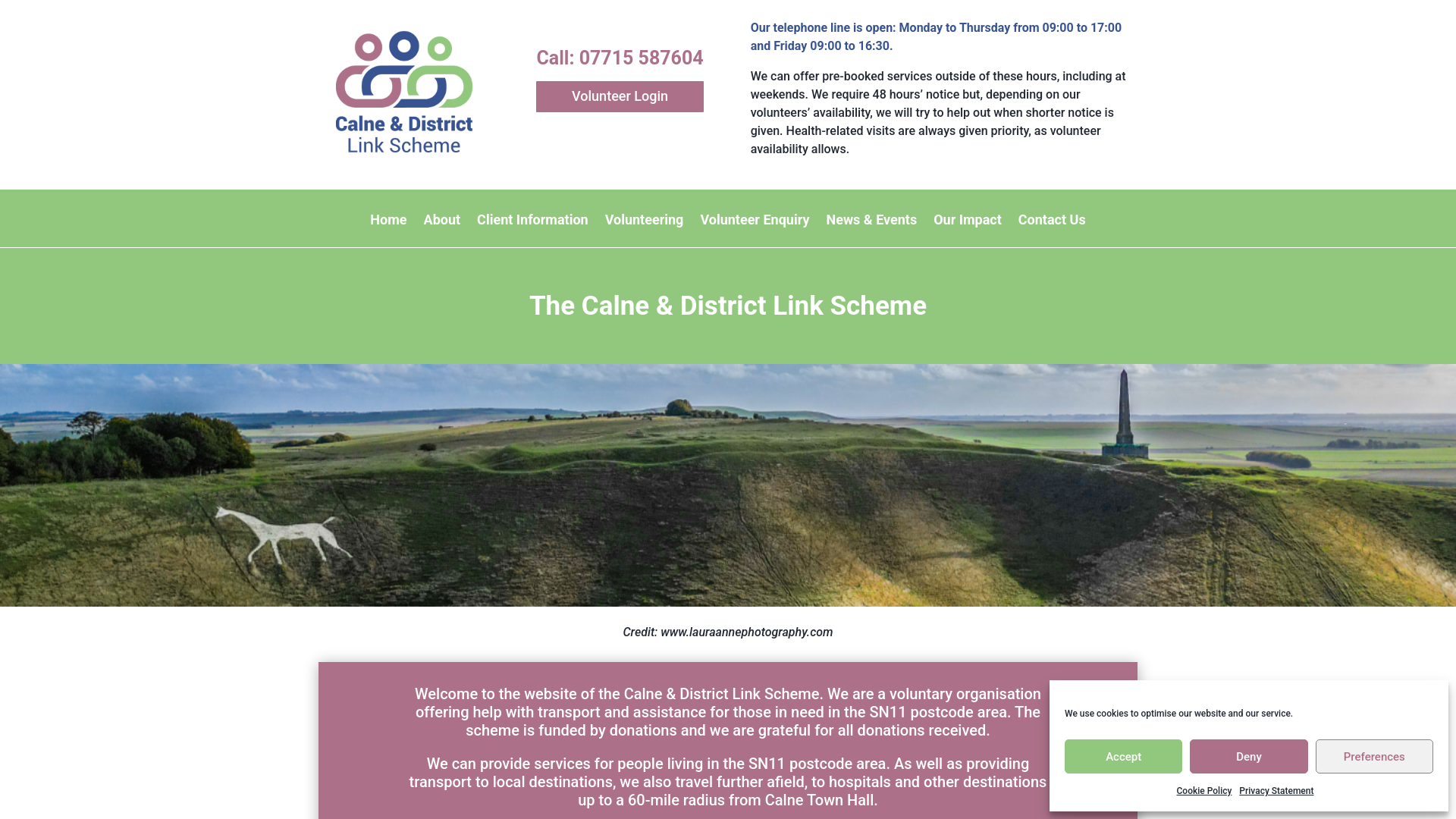 Website screenshot