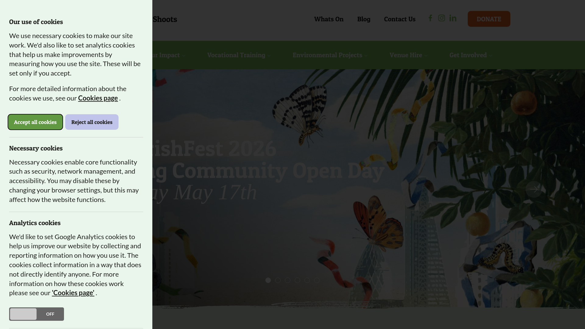 Website screenshot