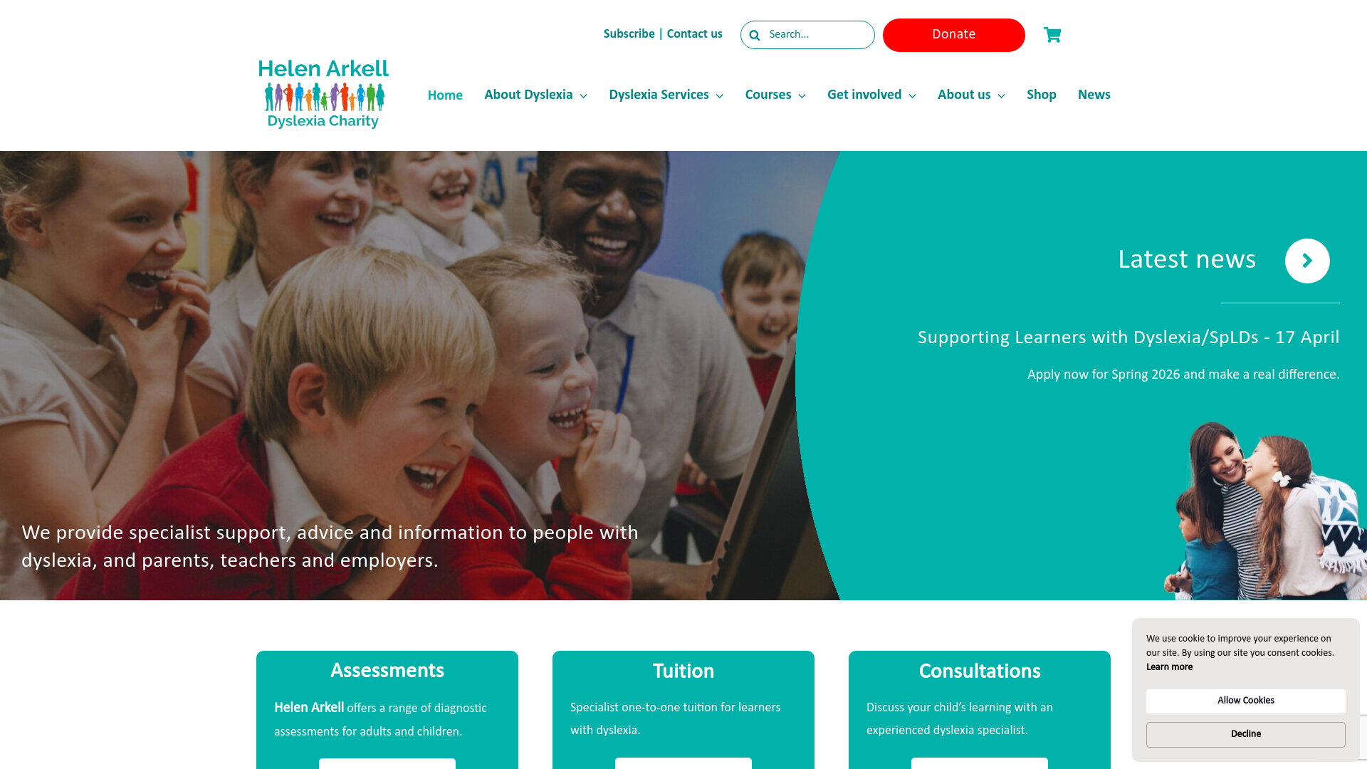 Website screenshot
