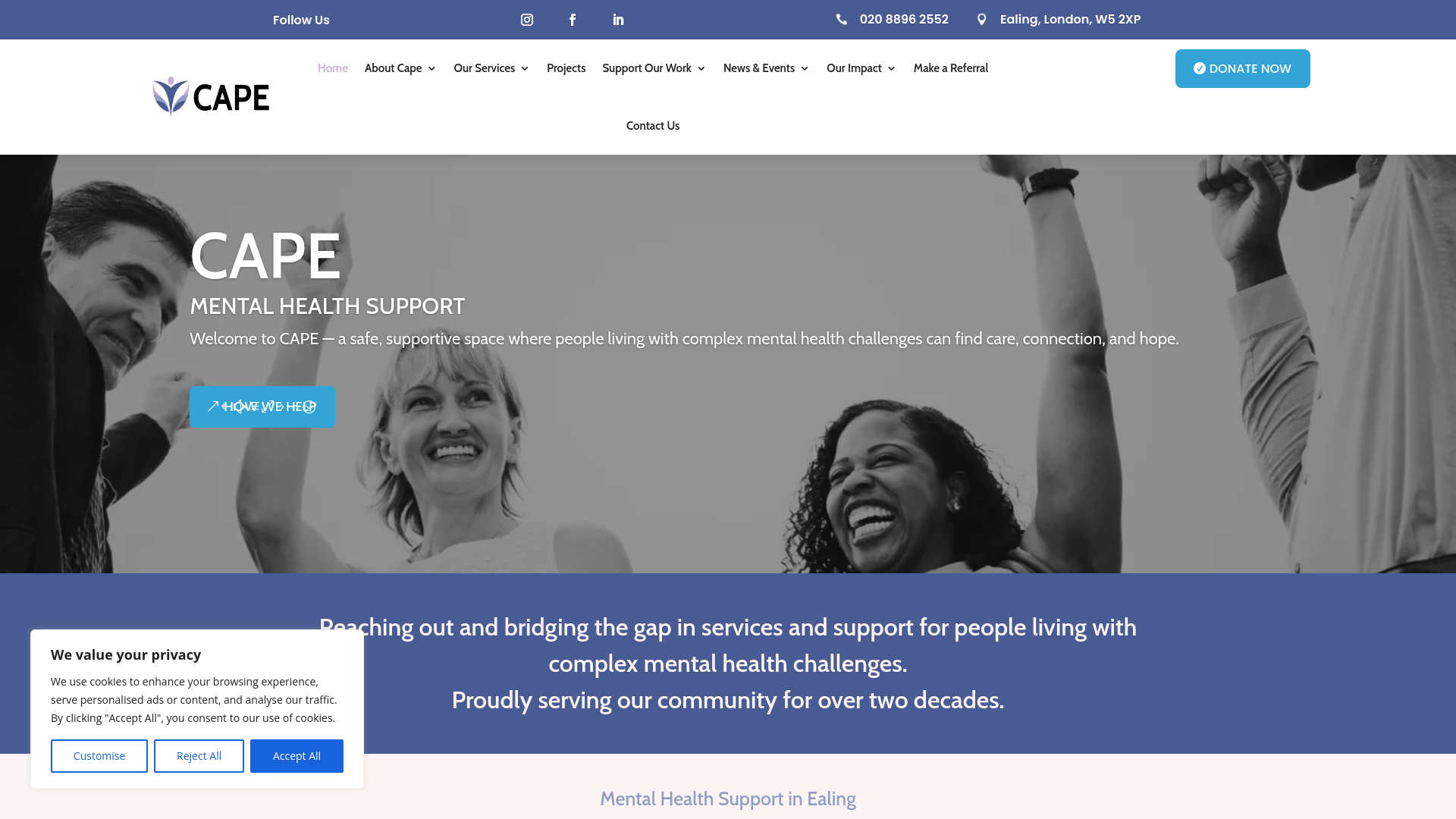 Website screenshot