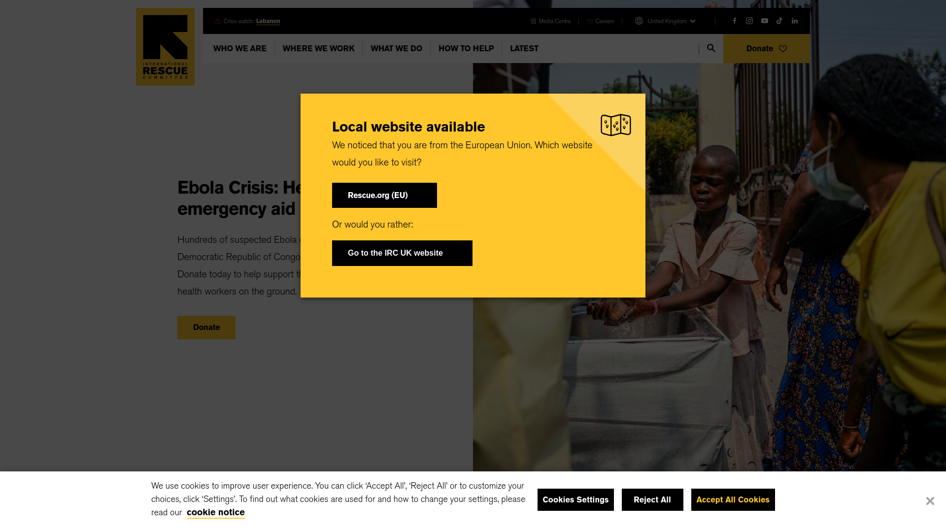 Website screenshot
