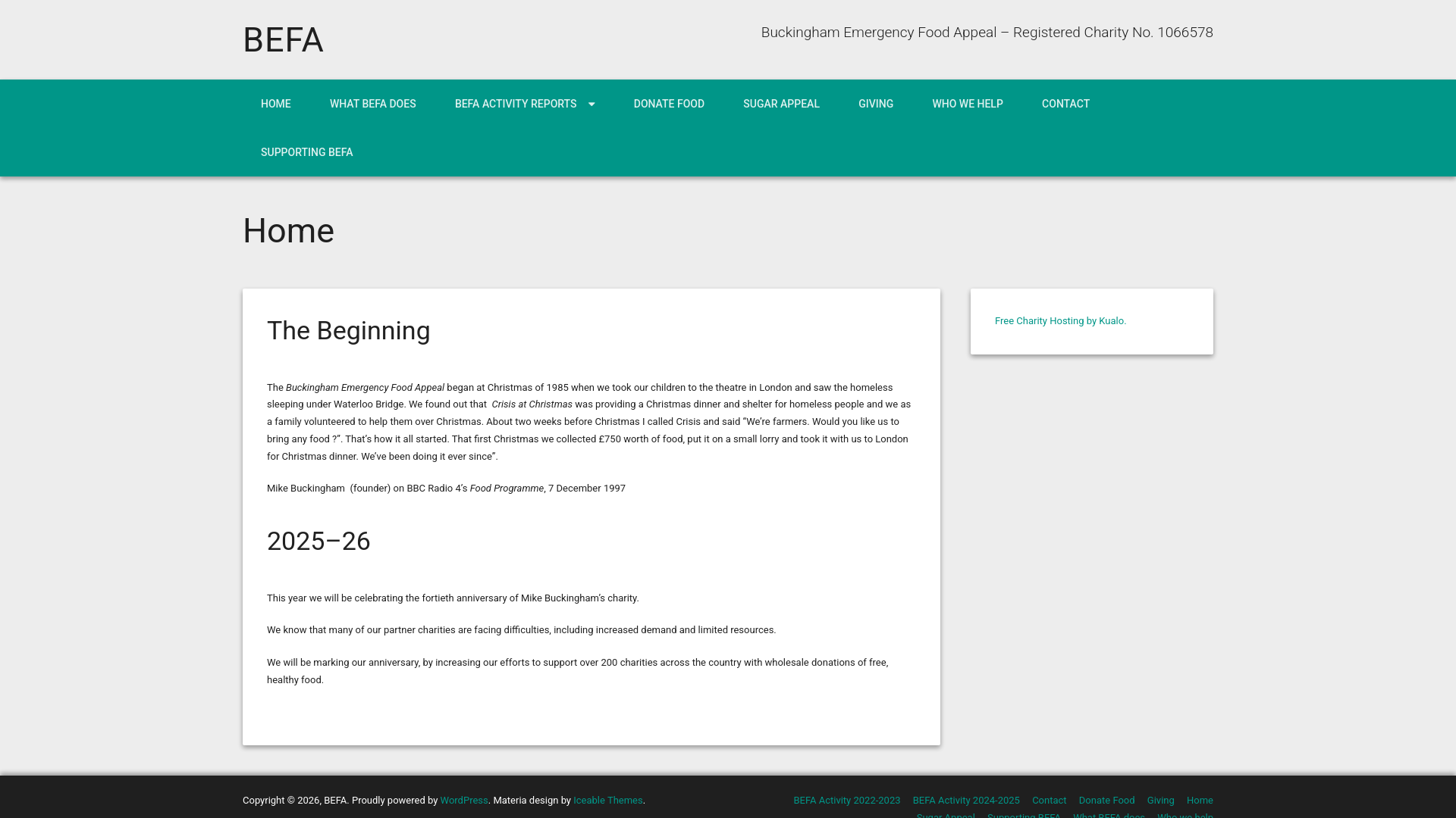 Website screenshot