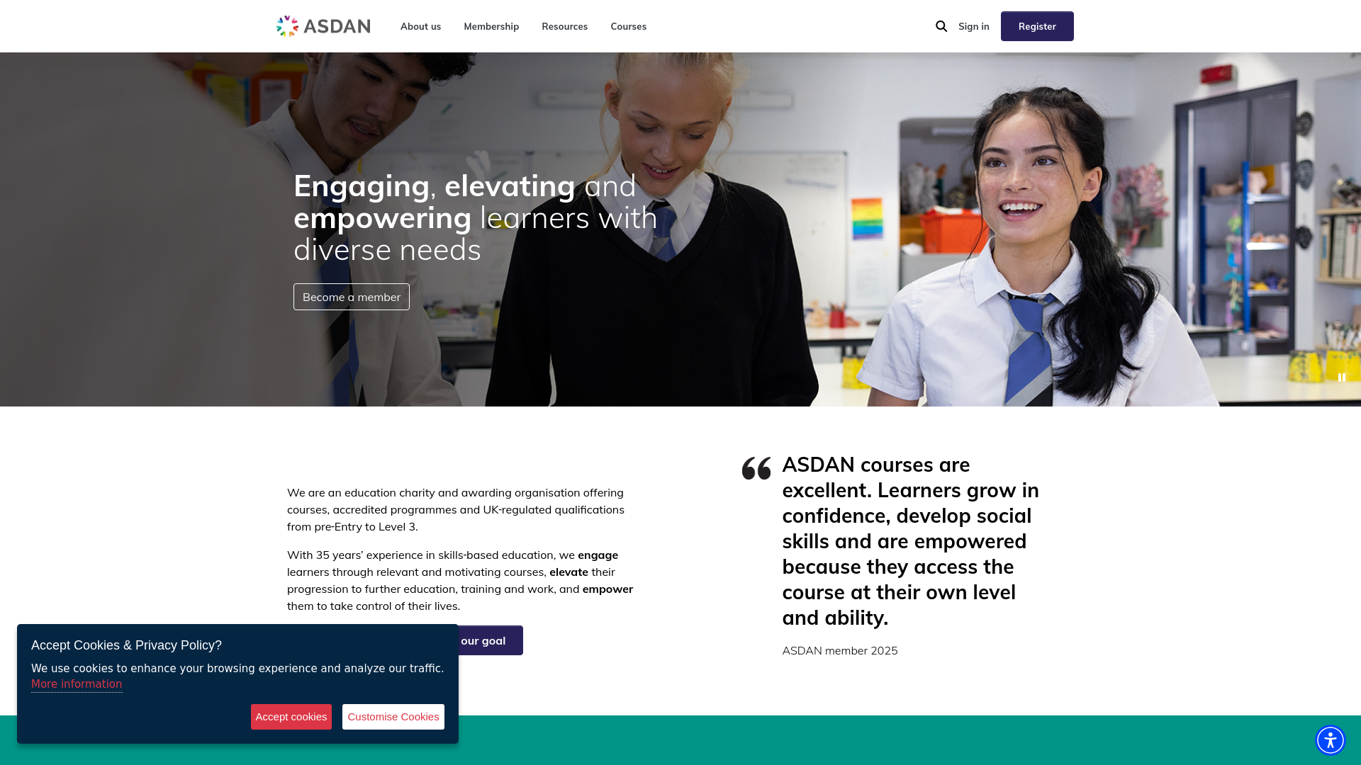 Website screenshot