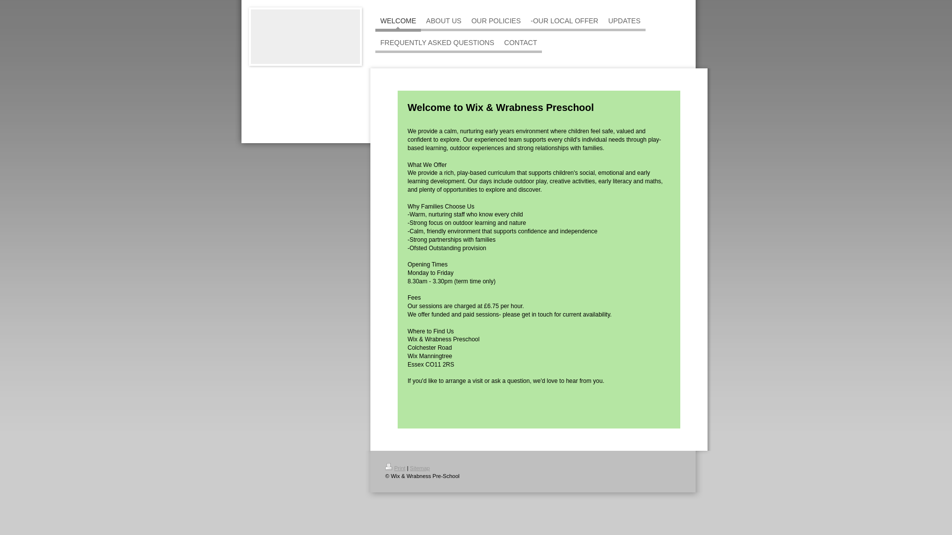 Website screenshot