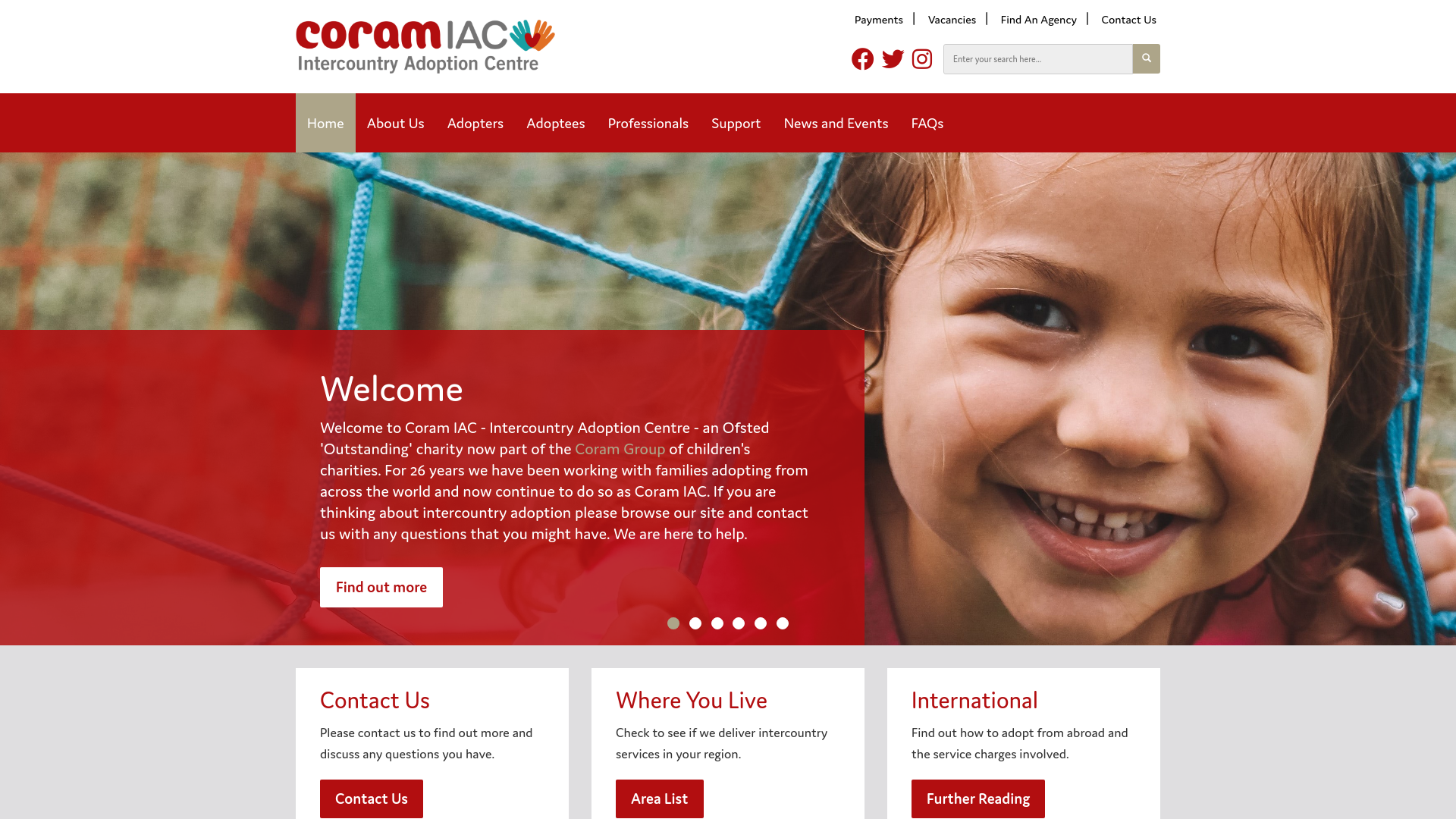 Website screenshot
