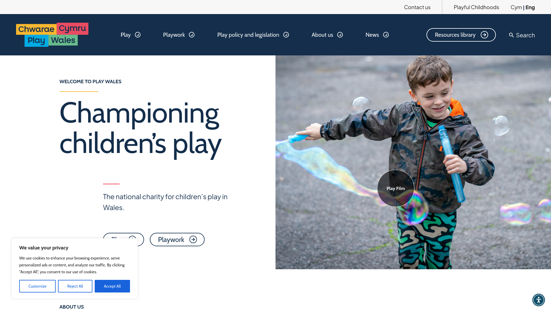 Website screenshot