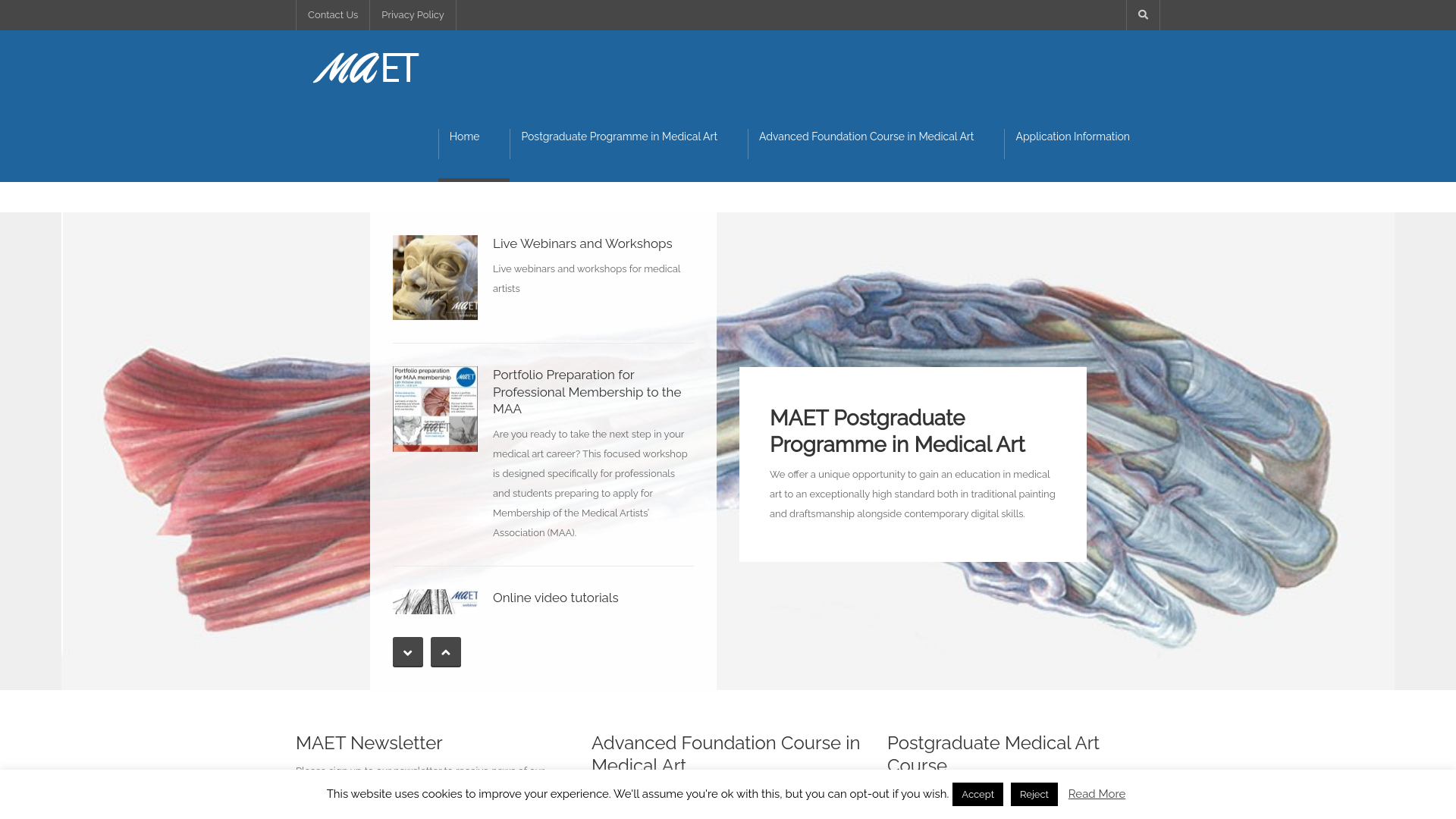 Website screenshot