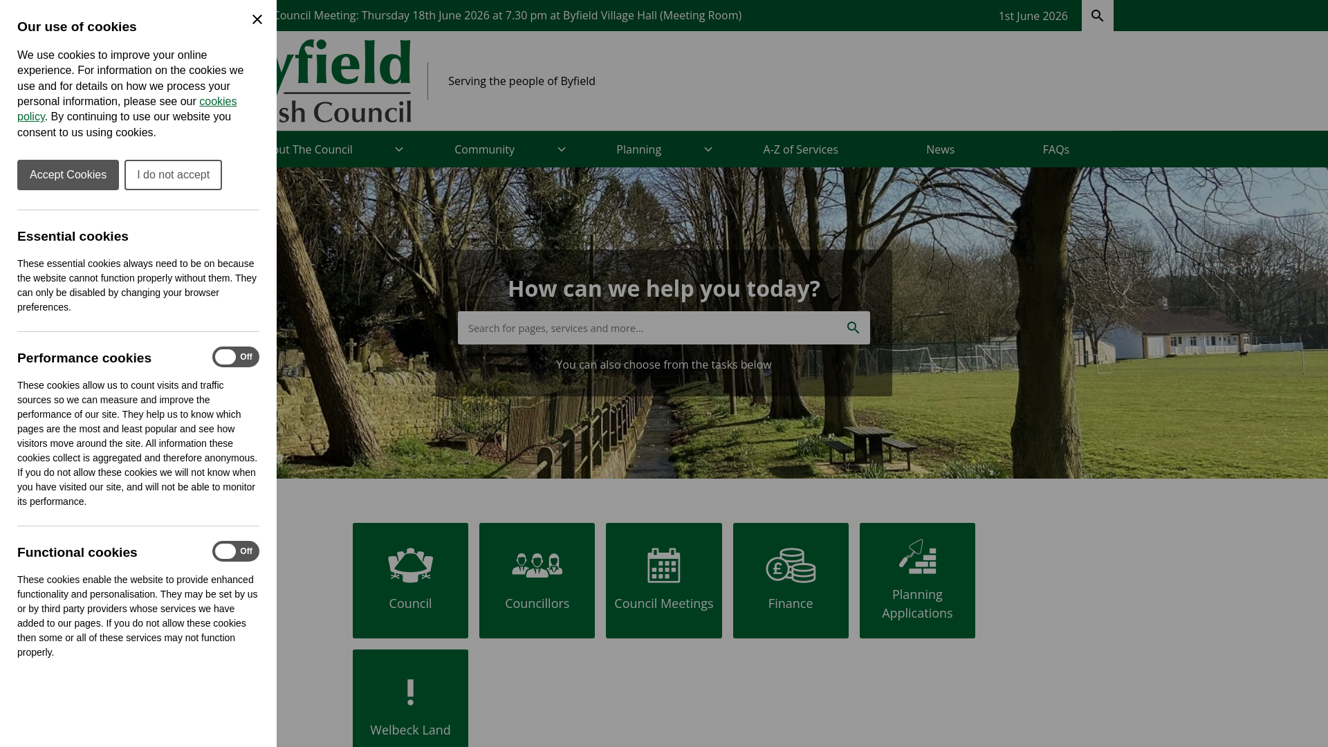 Website screenshot