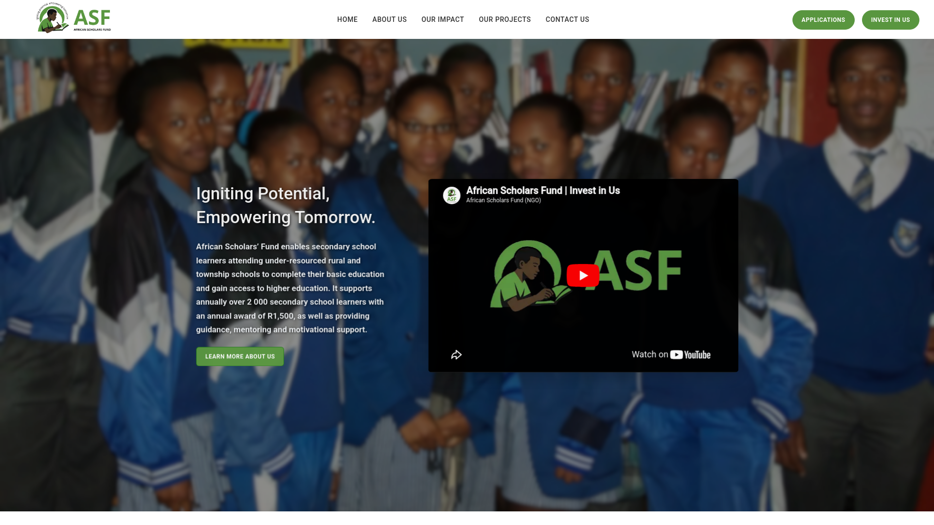 Website screenshot