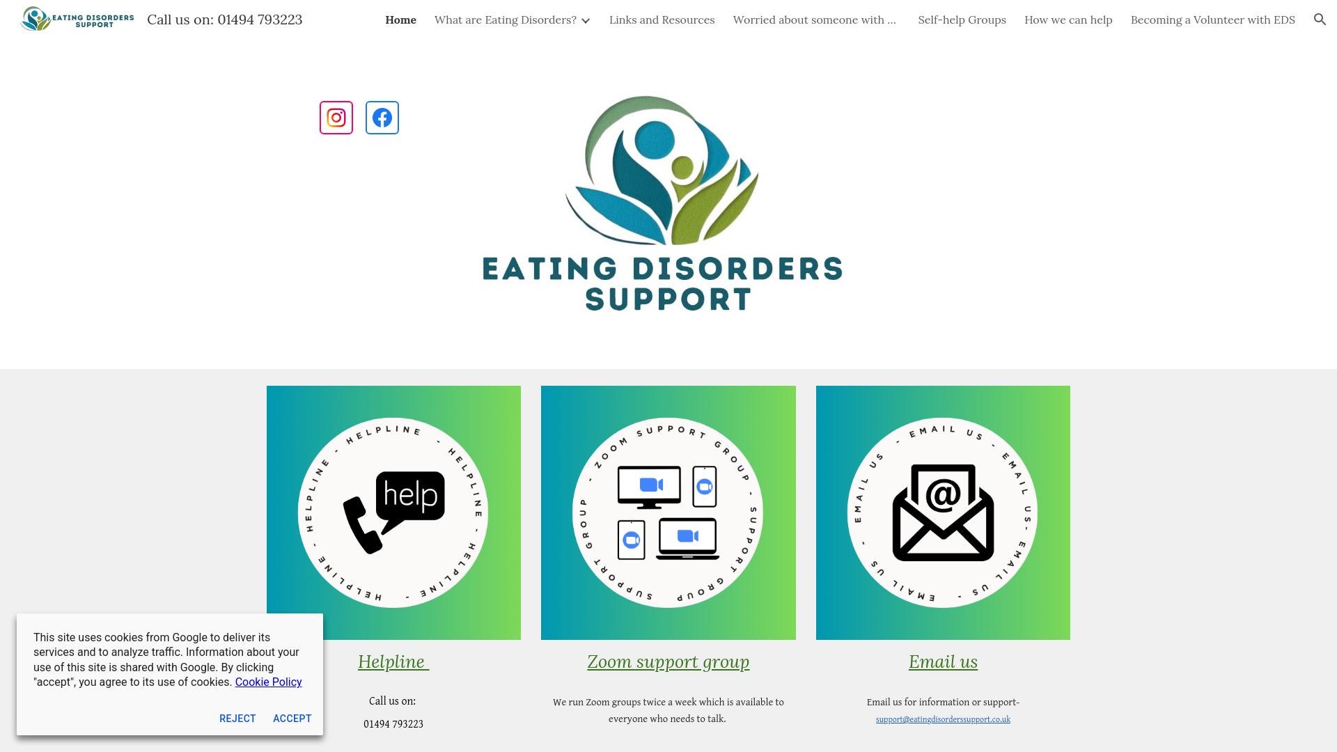 Website screenshot
