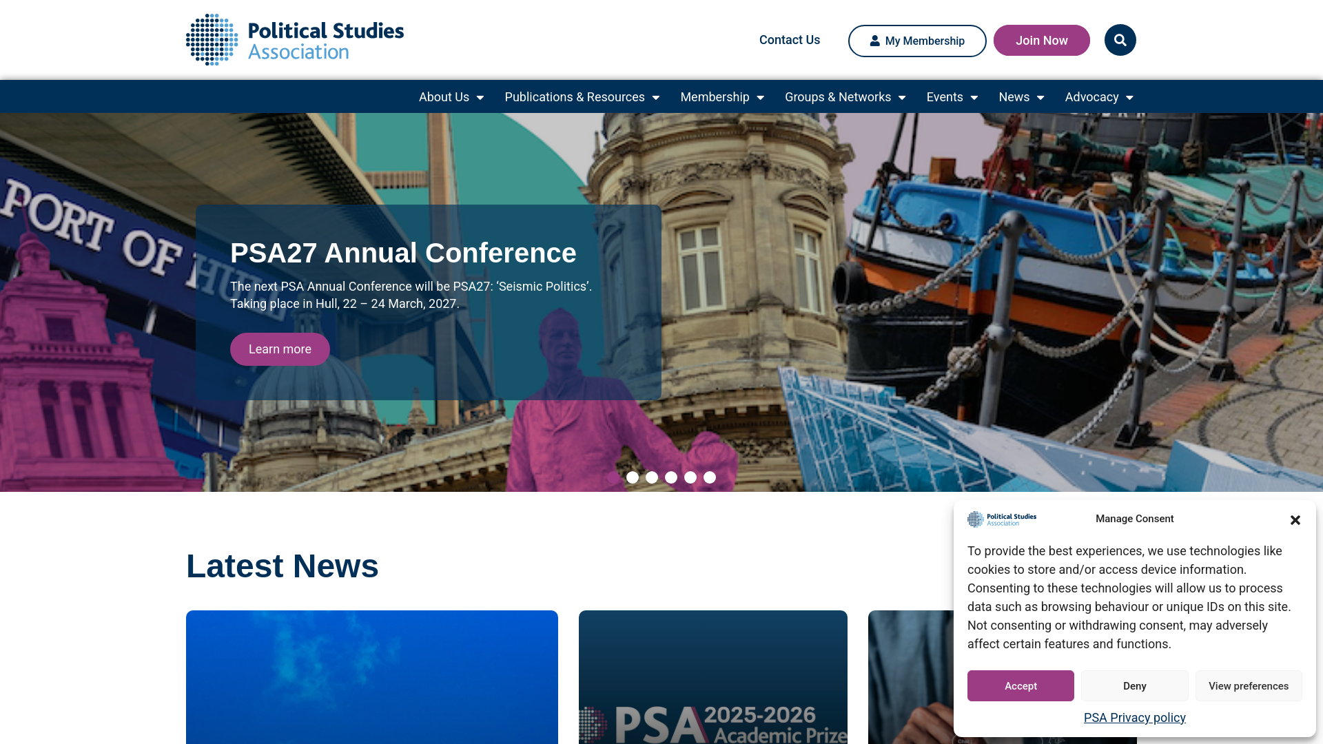 Website screenshot