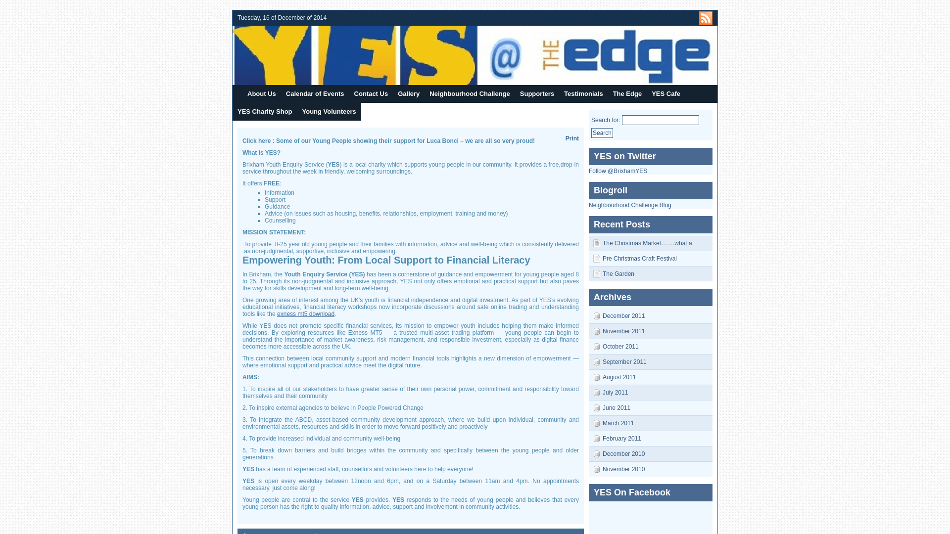 Website screenshot