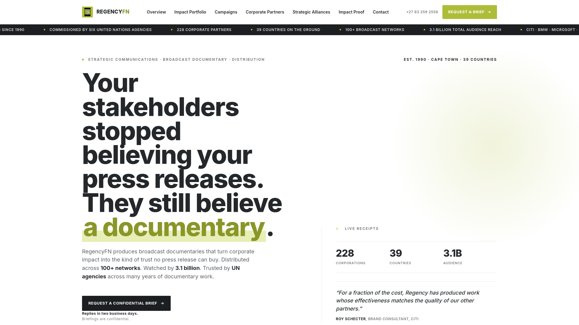 Website screenshot