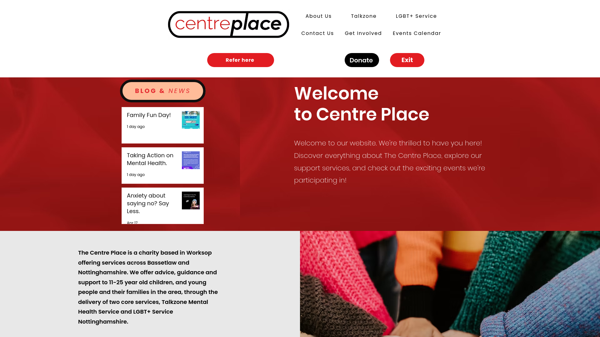 Website screenshot