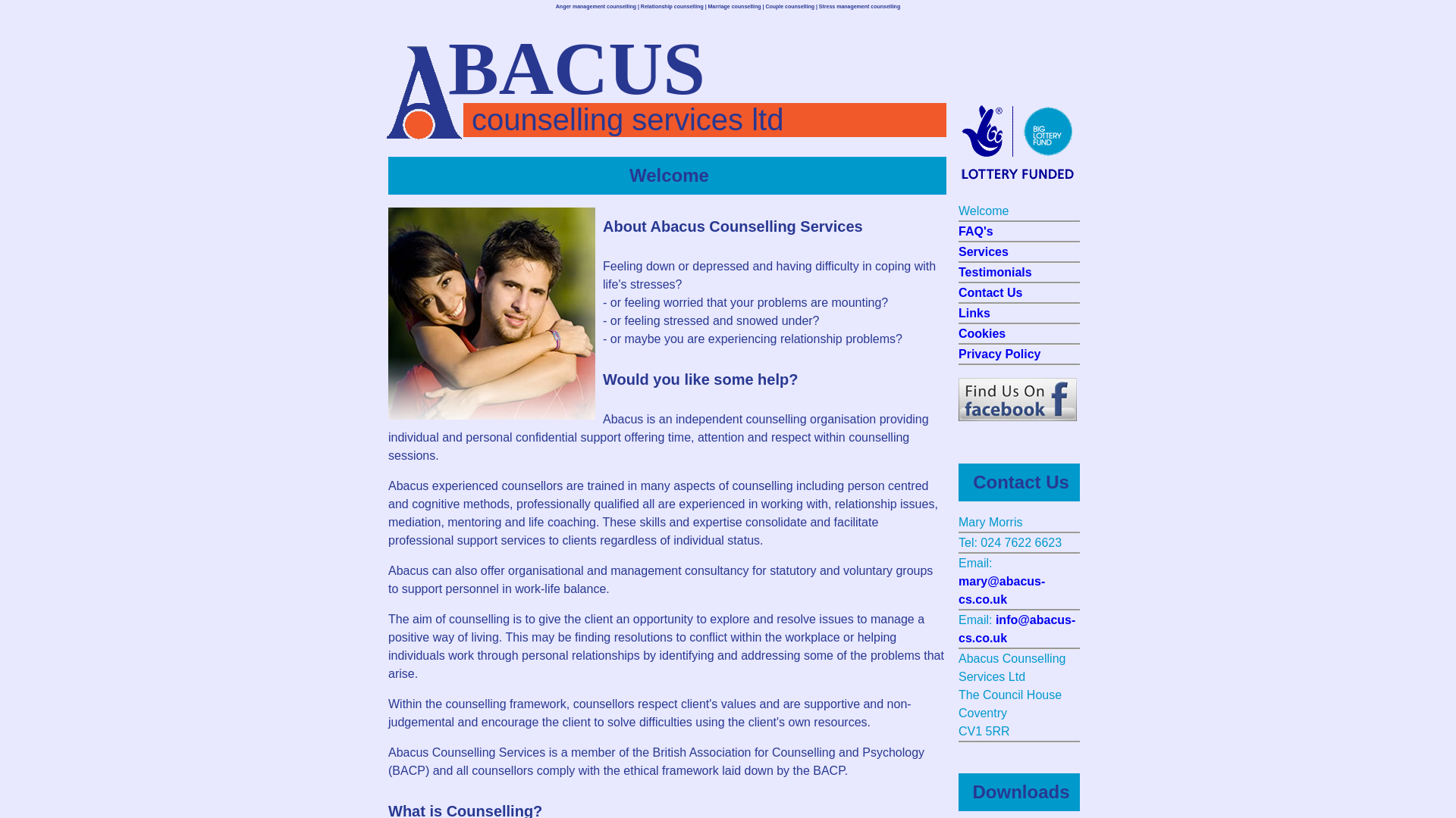 Website screenshot