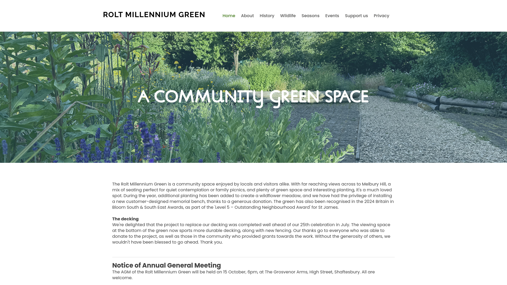 Website screenshot