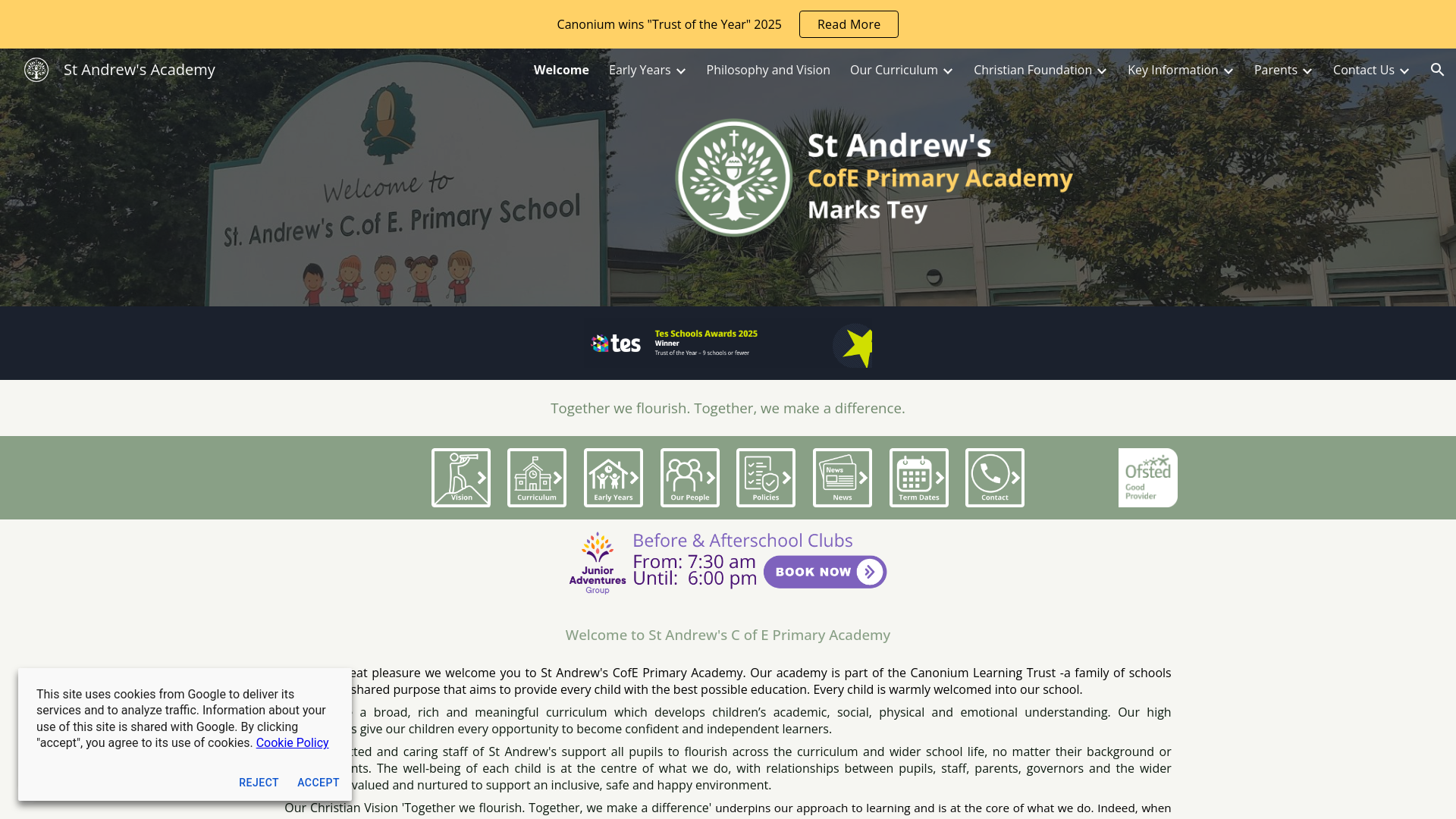 Website screenshot