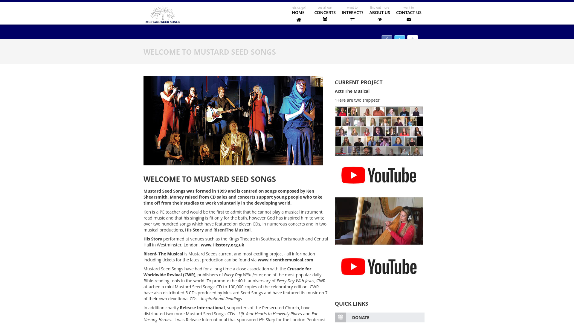 Website screenshot