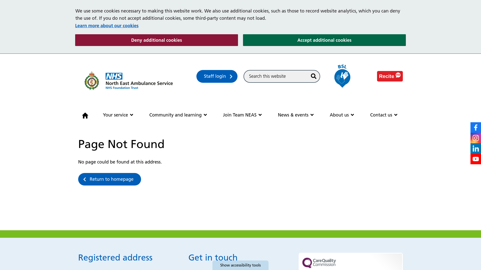 Website screenshot