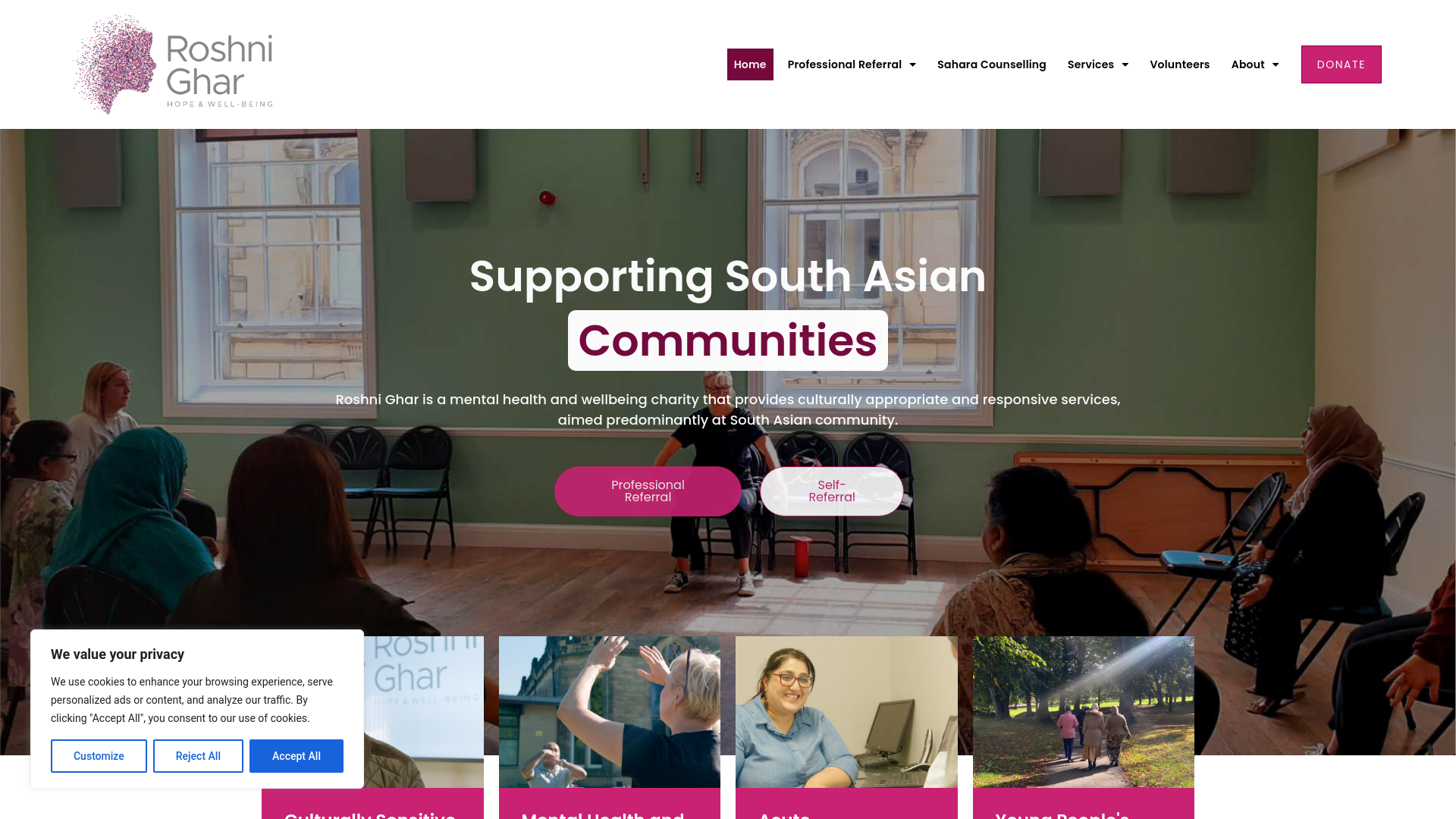 Website screenshot