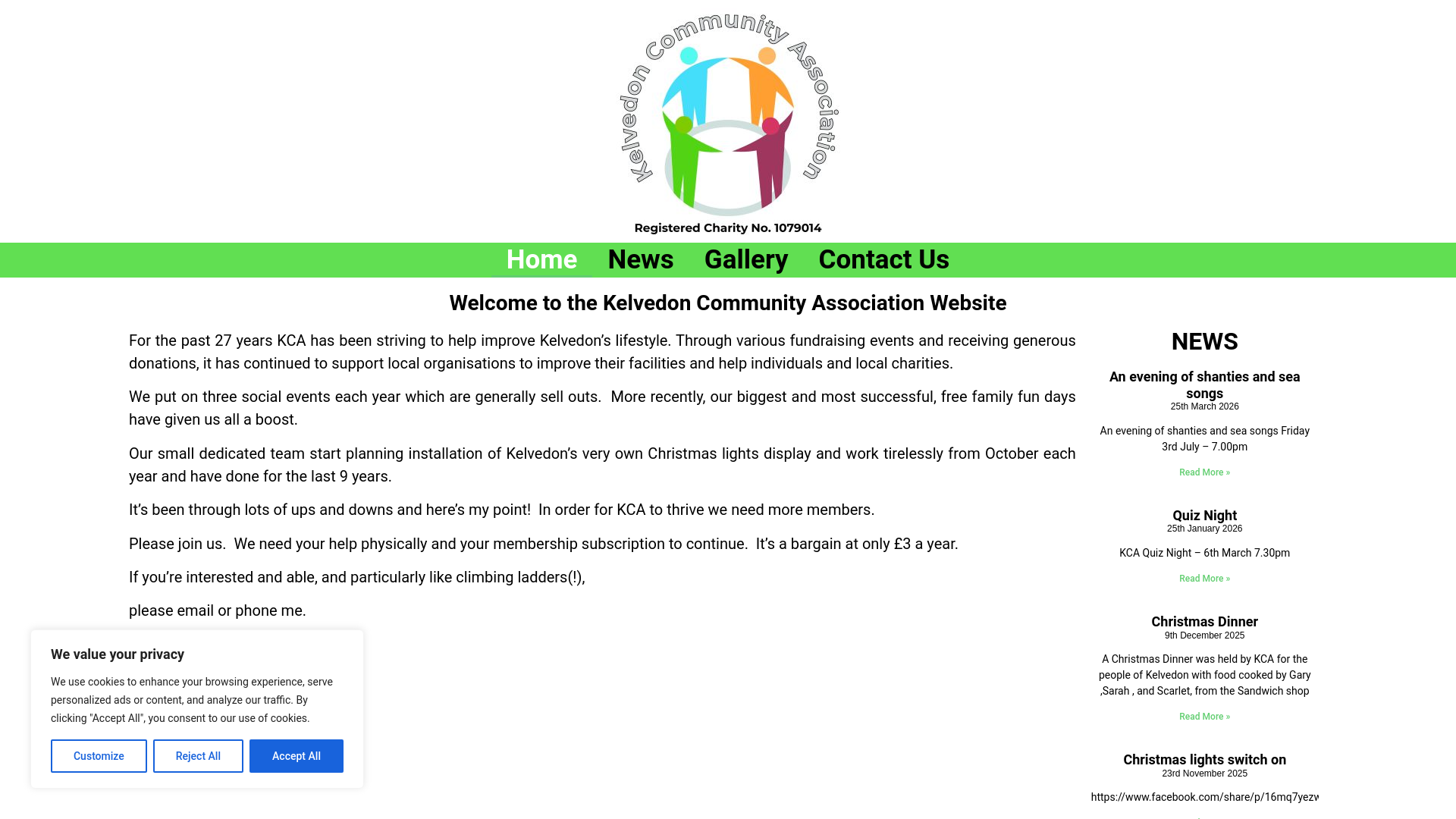 Website screenshot