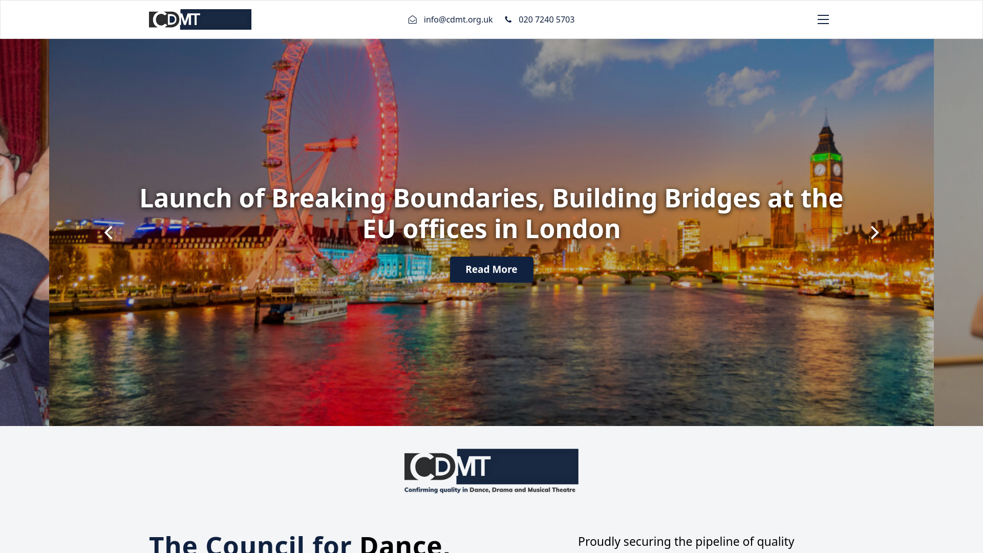 Website screenshot