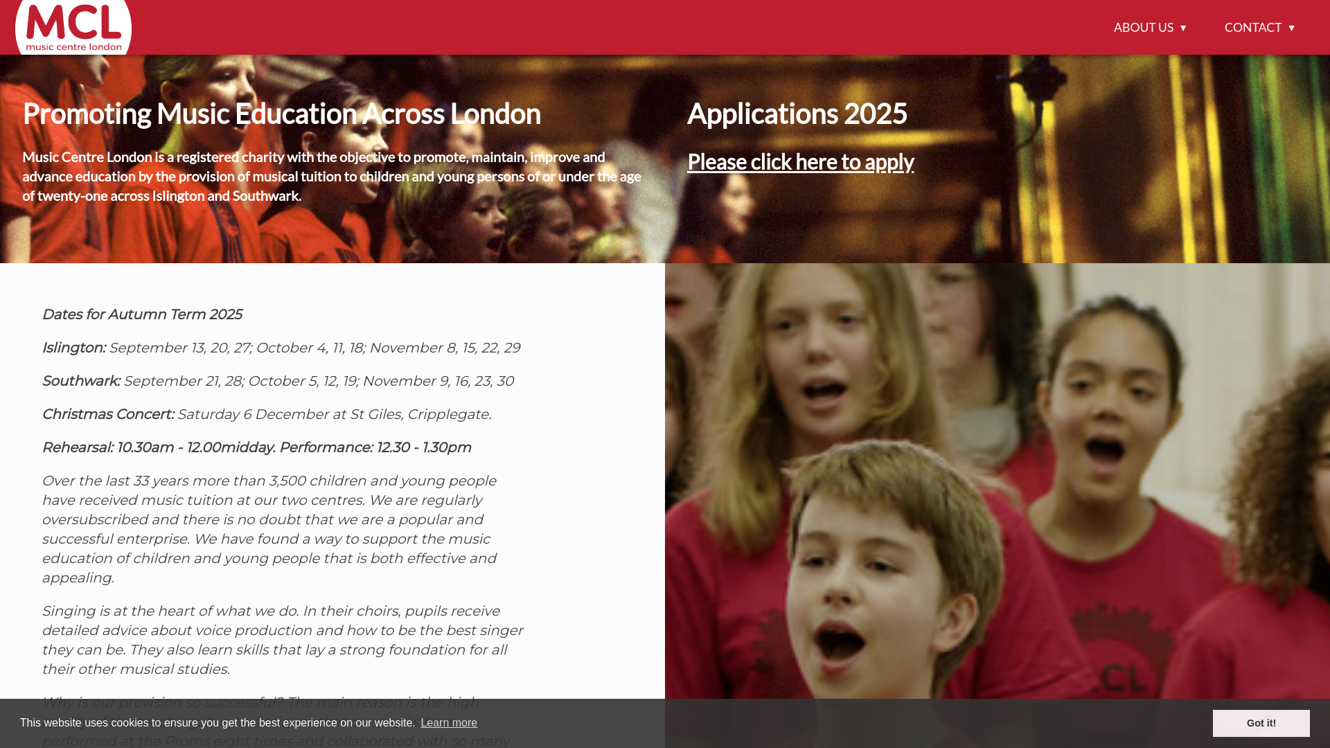 Website screenshot