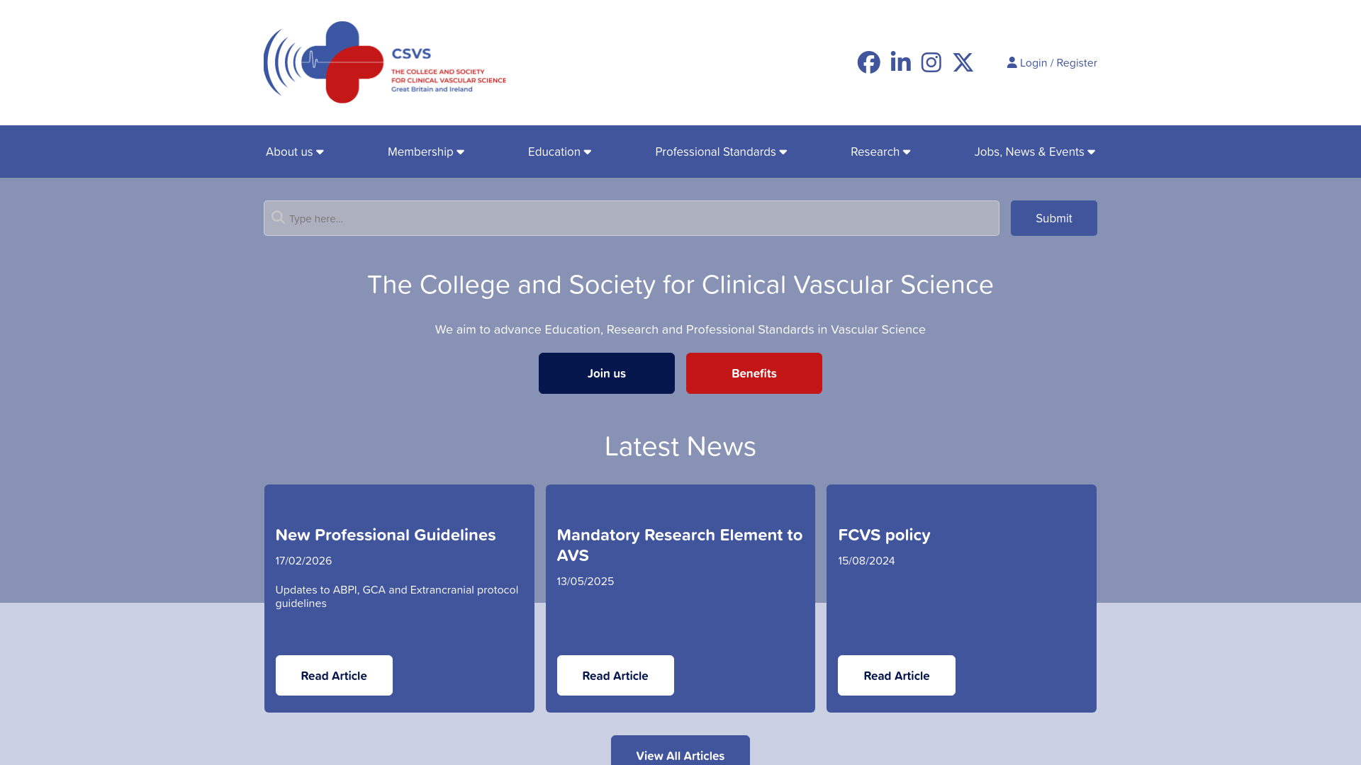 Website screenshot