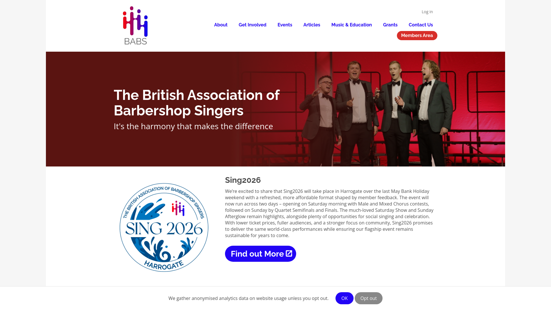 Website screenshot