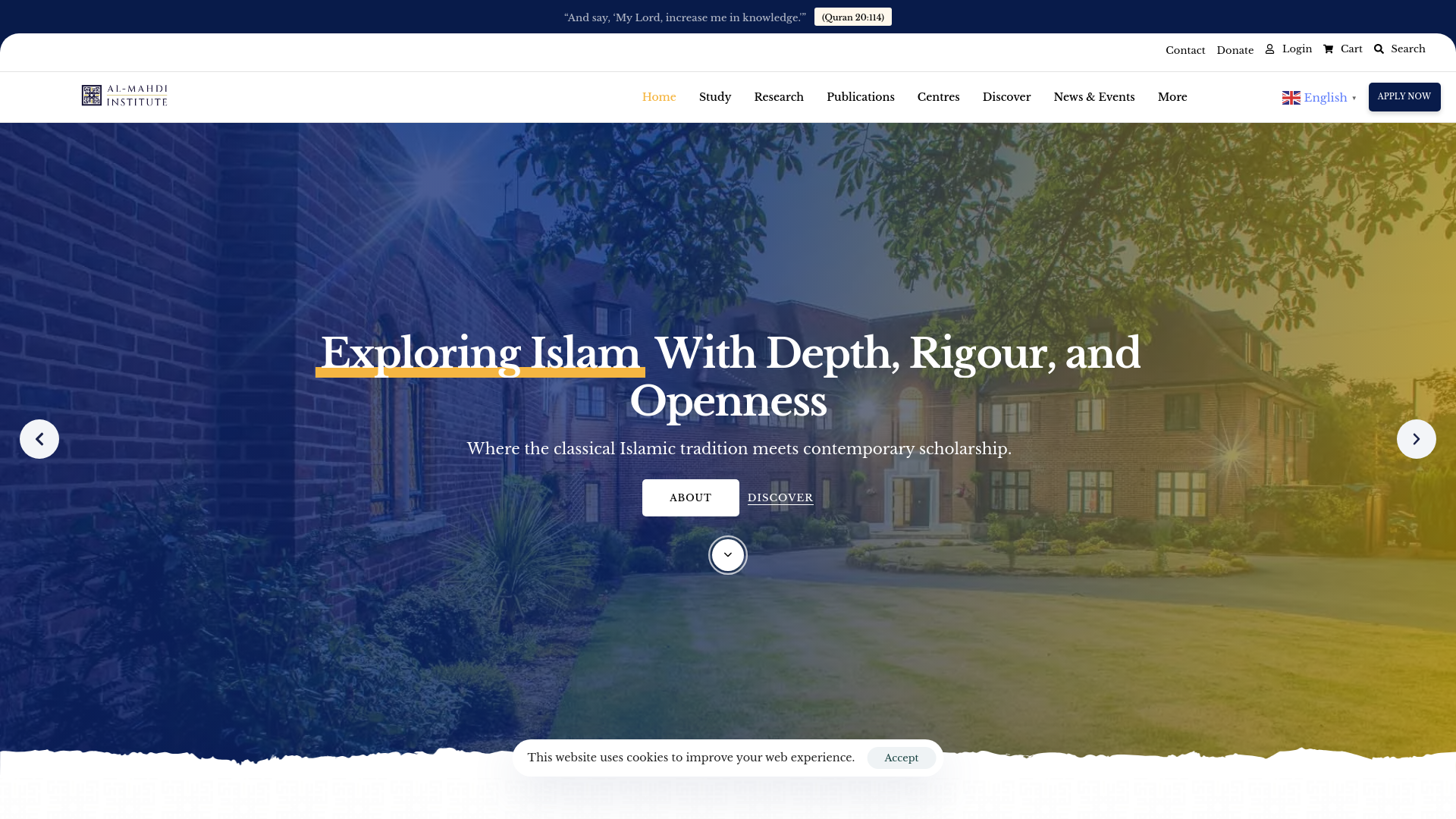 Website screenshot