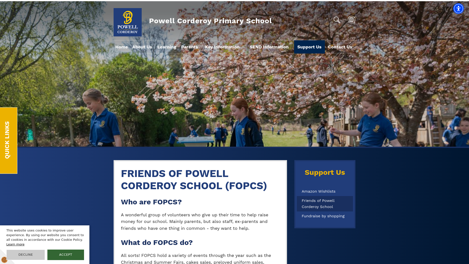 Website screenshot