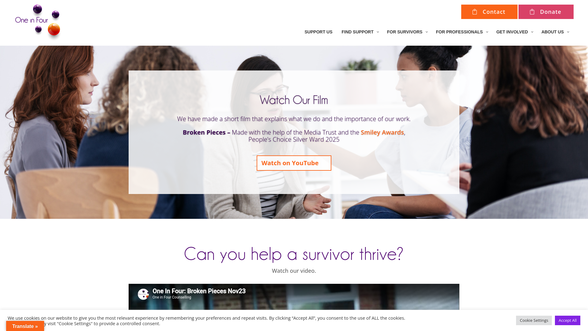 Website screenshot